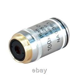 100X Oil Infinity PLAN Darkfield Compound Microscope Objective w Iris Diaphragm