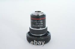 13494020 LEICA 160/0.17 E2 PLAN 4X/0.1 Microscope Objective Lens