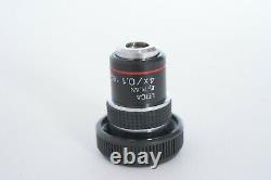 13494020 LEICA 160/0.17 E2 PLAN 4X/0.1 Microscope Objective Lens
