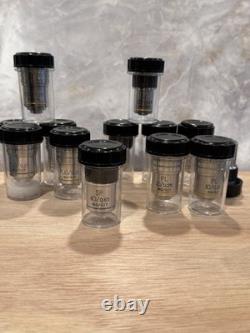 13 Laboratory Microscope Objective Lens PL 10/0.25 160/0.17 SP SPL Lot Of 13