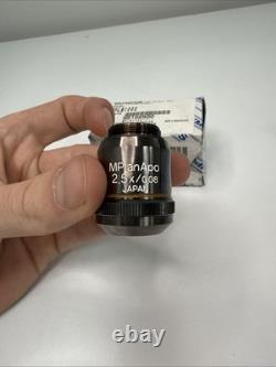 1PC OLYMPUS MPlanApo 2.5X/0.08? /- Microscope Objective Lens USED