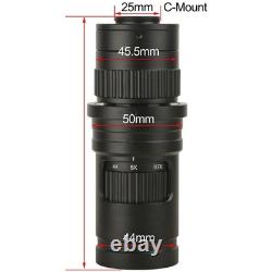 25-182X HD Microscope Lens 0.7-5X Continuous Zoom Lens 0.4X Eyepiece C-Mount