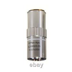 2X-100X M26 95mm Visible LWD M Plan APO Metallurgical Microscope Objective Lens