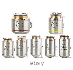 2.5X-100X Infinity Metallographic Biological Microscope Objective Lens RMS Plan