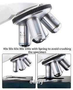 2.5X-100X Infinity Metallographic Biological Microscope Objective Lens RMS Plan