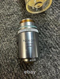 2 Nikon M Plan 40 / M Plan 60 Microscope Objectives