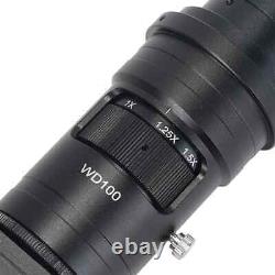 3D 200X Microscope Objective Lens C-mount 0.7-5X Continuously Variable Zoom Lens