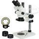 3.5x-90x Zoom Simul-focal Trinocular Stereo Microscope Set Objective Barlow Lens