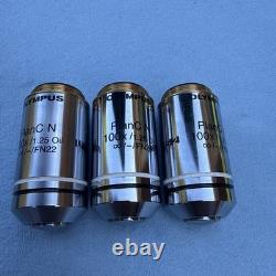 3 Olympus PlanC N 100x/1.25 oil FN22 Microscope objective
