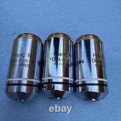 3 Olympus PlanC N 100x/1.25 oil FN22 Microscope objective