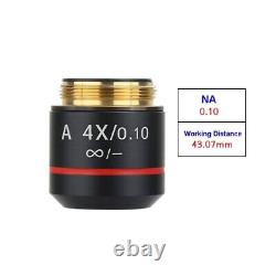 4X 10X 20X 40X 60X 100X Biological Microscope Achromatic Infinity Objective Lens