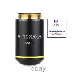 4X 10X 20X 40X 60X 100X Biological Microscope Achromatic Infinity Objective Lens