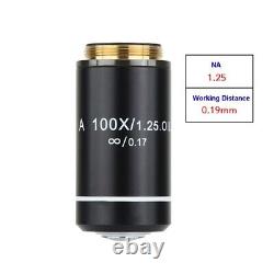 4X 10X 20X 40X 60X 100X Biological Microscope Achromatic Infinity Objective Lens