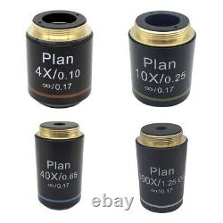 4X 10X 40X 100X Infinity Plan Objective Lens f/ Olympus UIS2 Microscope 45mm RMS
