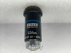 4 x Carl Zeiss Microscope Objective lens P 40/0.65, 10/0.22 3,2/0,07 Ph2 40/0,65