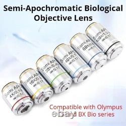 4x 100x Semi Apochromatic APO Plan Infinite biological Objective Lens