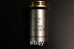 506100 LEICA C PLAN 63X 0.75? /0.17 Microscope Objective Lens