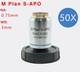 5x-100x Lwd M Plan S-apo Epi Dic Objective Lens For Metallurgical Microscope