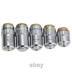 5X-100X Objective Lens Long Working Distance Plan Achromatic coated f Microscope