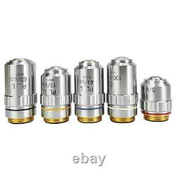 5X-100X Objective Lens Long Working Distance Plan Achromatic coated f Microscope