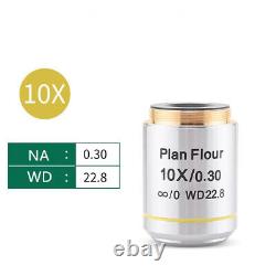 5X/10X/20X/50X/100X Plan Flour Semi-apochromatic Infinity System Objective Lens