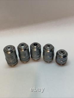 5X Microscope Objective Lens PL 5/0.12 L 10/0.25 20/0.40 40/0.60 60/0.75 160/0
