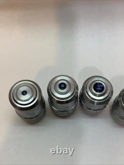 5X Microscope Objective Lens PL 5/0.12 L 10/0.25 20/0.40 40/0.60 60/0.75 160/0