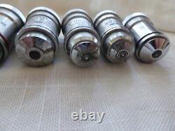 7 microscope objective lens VINTAGE FOR PARTS REPAIR