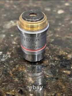 AO 1311 100/1.25 0IL PLAN ACHRO Microscope Objective Lens Made in USA