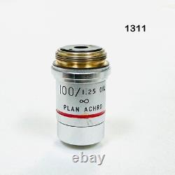AO 1311 100/1.25 0IL PLAN ACHRO Microscope Objective Lens Made in USA