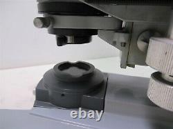 AO American Optical 10-8 Laboratory Binocular Microscope & 3 Objective Lenses