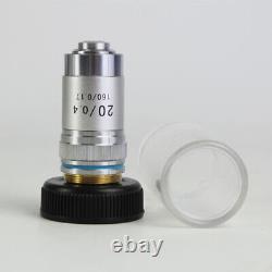 Achromatic Microscope Objective Lens Spring 4/10/20/40/100X Compound Microscope