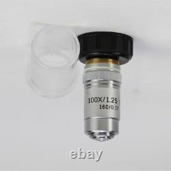 Achromatic Microscope Objective Lens Spring 4/10/20/40/100X Compound Microscope