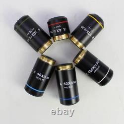 Achromatic Objective Lens Biological Microscope Olympus 4X-100X Plan Infinity