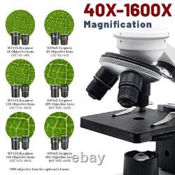 Adults Binocular Microscope 40X-5000X HD Inspection Laboratory Optical Microscop