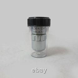 All Metal 195 Plan Achromatic Objective Lens 4X 10X 40X 100X for Bio-Microscope