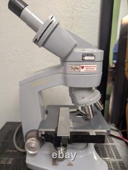 American Optical Fifty Phase Microscope with Binocular Head + 4 Objective Lenses