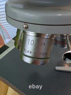 American Optical Fifty Phase Microscope with Binocular Head + 4 Objective Lenses