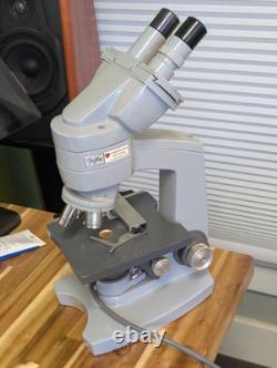 American Optical Fifty Phase Microscope with Binocular Head + 4 Objective Lenses
