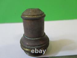 Antique Brass Bausch Lomb Objective Lens Microscope Part As Pictured #22-a-57