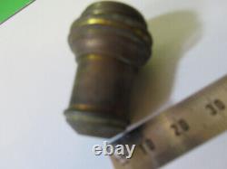 Antique Brass Bausch Lomb Objective Lens Microscope Part As Pictured #22-a-57