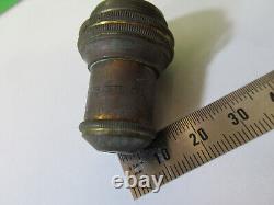 Antique Brass Bausch Lomb Objective Lens Microscope Part As Pictured #22-a-57