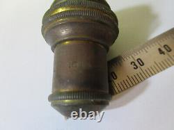 Antique Brass Bausch Lomb Objective Lens Microscope Part As Pictured #22-a-57