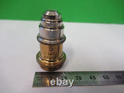 Antique Brass E. Leitz Objective Lens 5 Microscope Part As Pictured Z4-b-58