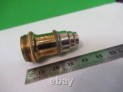 Antique Brass E. Leitz Objective Lens 5 Microscope Part As Pictured Z4-b-58