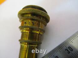 Antique Brass Seibert V Lens Objective Microscope Part As Pictured P9-a-54