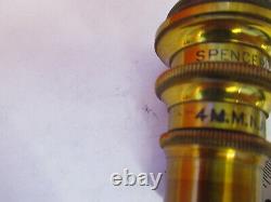 Antique Brass Spencer Objective 44x Lens Microscope Part As Pictured &f6-b-119