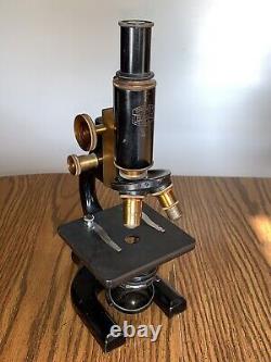 Antique Spencer Lens Co. Monocular Microscope, Works 12x Plus 3 Objectives Tool