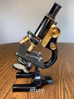 Antique Spencer Lens Co. Monocular Microscope, Works 12x Plus 3 Objectives Tool