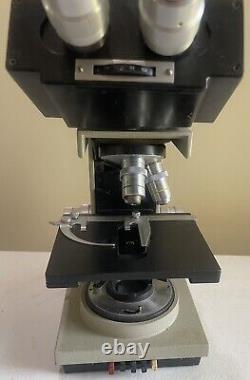 Bausch & Lomb Binocular Microscope 3 Objective Lenses 100X 40X 10X No Power Cord